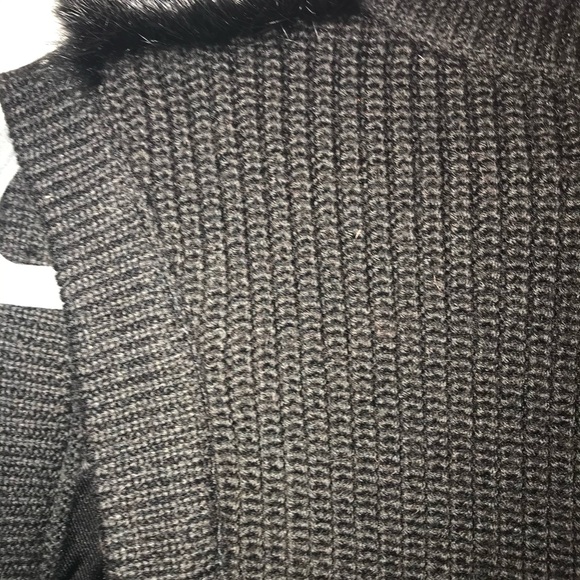 Real Rabbit Fur vest- black knitted S - Picture 7 of 8